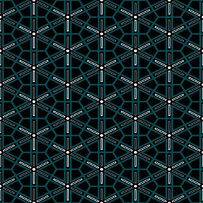 The Green the Grey and the Black: Geometric Starburst