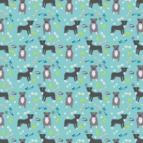 SMALL - pitbull toys fabric - dog toys fabric, pitbulls fabric, cute dog fabric - pitbulls fabric