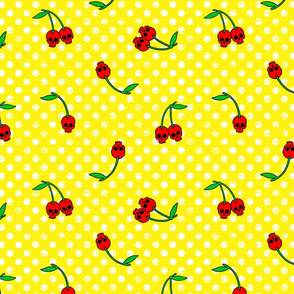 cherry skulls yellow