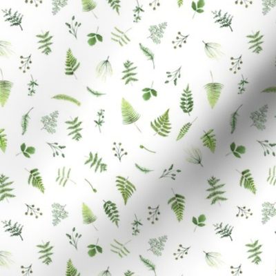 6" Woodland Animals FABRIC - Fern Fabric- animals in forest fabric -  mix and match fabric 