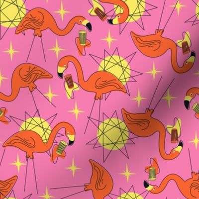Halloween Flamingos- Pink
