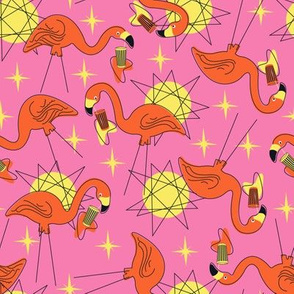 Halloween Flamingos- Pink