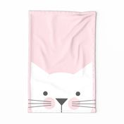 Peek-a-Boo Cat, Soft Pink with Happy Cheeks
