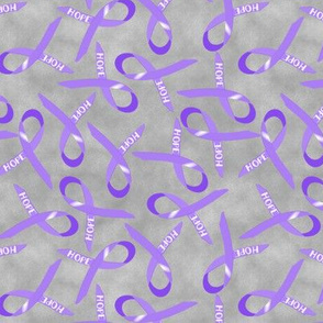 hope  awareness ribbon scattered ditsy purple