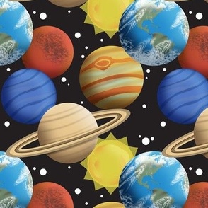 Space Planets Pattern