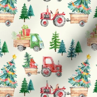 Christmas Tractor Parade // Cream