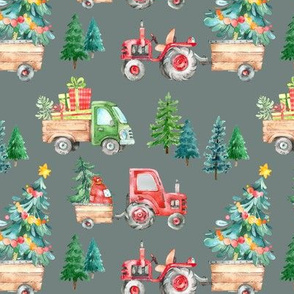 Christmas Tractor Parade // Silver Gray