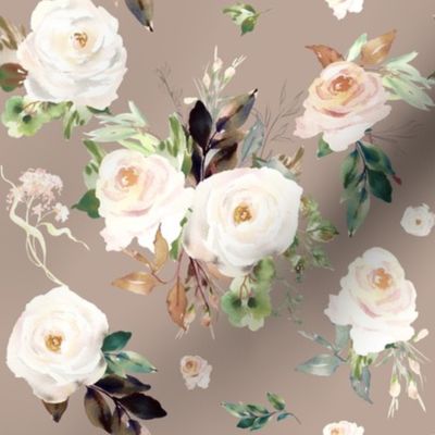 Copper Rose Blooms // Silk