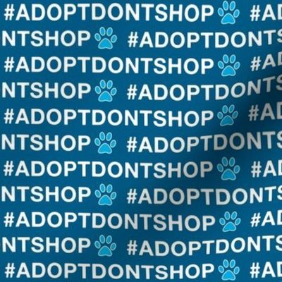 Adopt Don't Shop Blue