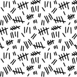 Tally Marks (white)