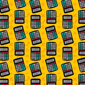Cheeky School Calculator - Yellow