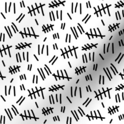 Tally Marks (white - smaller scale)