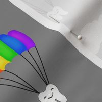 Dental Rainbow Parachute Jump / Teeth-Tooth  