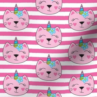 pink caticorns with pink stripes