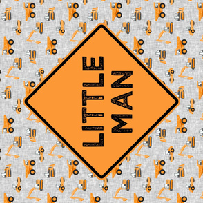 Little Man - Construction Panel - orange - LAD19