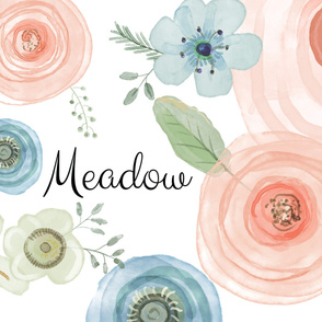 Personalized "Meadow" Flower Fabric