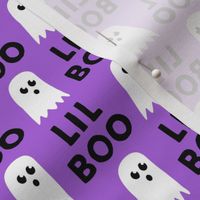 Lil Boo - Ghost - Halloween fabric - purple - LAD19