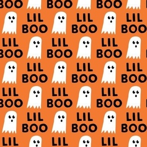 Lil Boo - Ghost - Halloween fabric - orange - LAD19