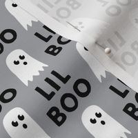 Lil Boo - Ghost - Halloween fabric - grey - LAD19