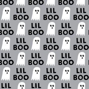Lil Boo - Ghost - Halloween fabric - grey - LAD19