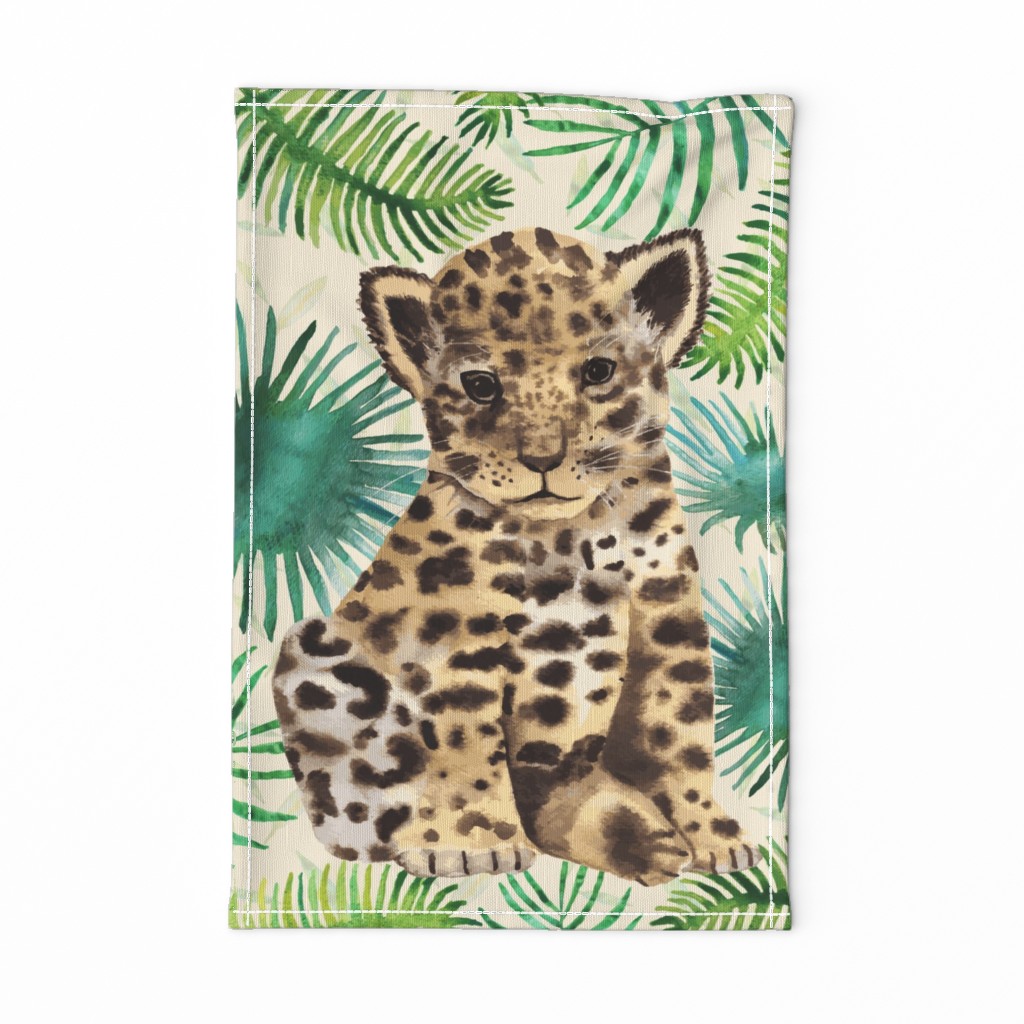 Leopard Portrait Tea Towel