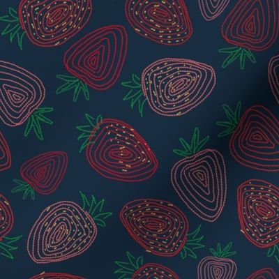 'embroidery' strawberries by rysunki_malunki