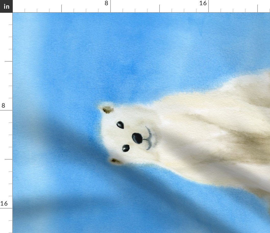 polar bear tea towel