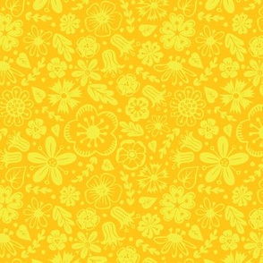Flowers Everywhere -Solid Yellow Blender