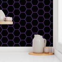 Pattern Hexagons Neon (Purple)