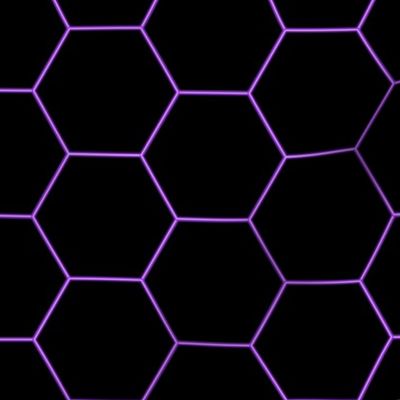 Pattern Hexagons Neon (Purple)