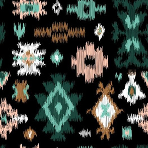 Southwestern Ikat Kilim - Limited Color Palette Challenge July 2019