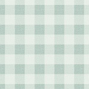Gingham in mint Greens by Erin Kendal