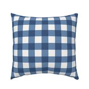 classic blue and white gingham textured farmhouse check timeless interiors