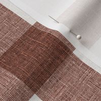 Linen Look Gingham Red Oxide