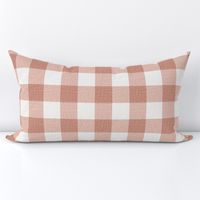 Linen Look Gingham Ballet Pink