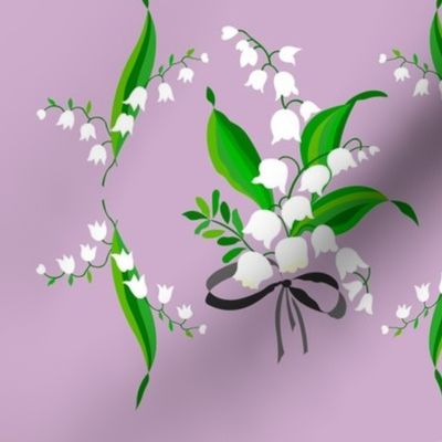 Maiglockchen Weisse Blumen Blumchentapete Spoonflower
