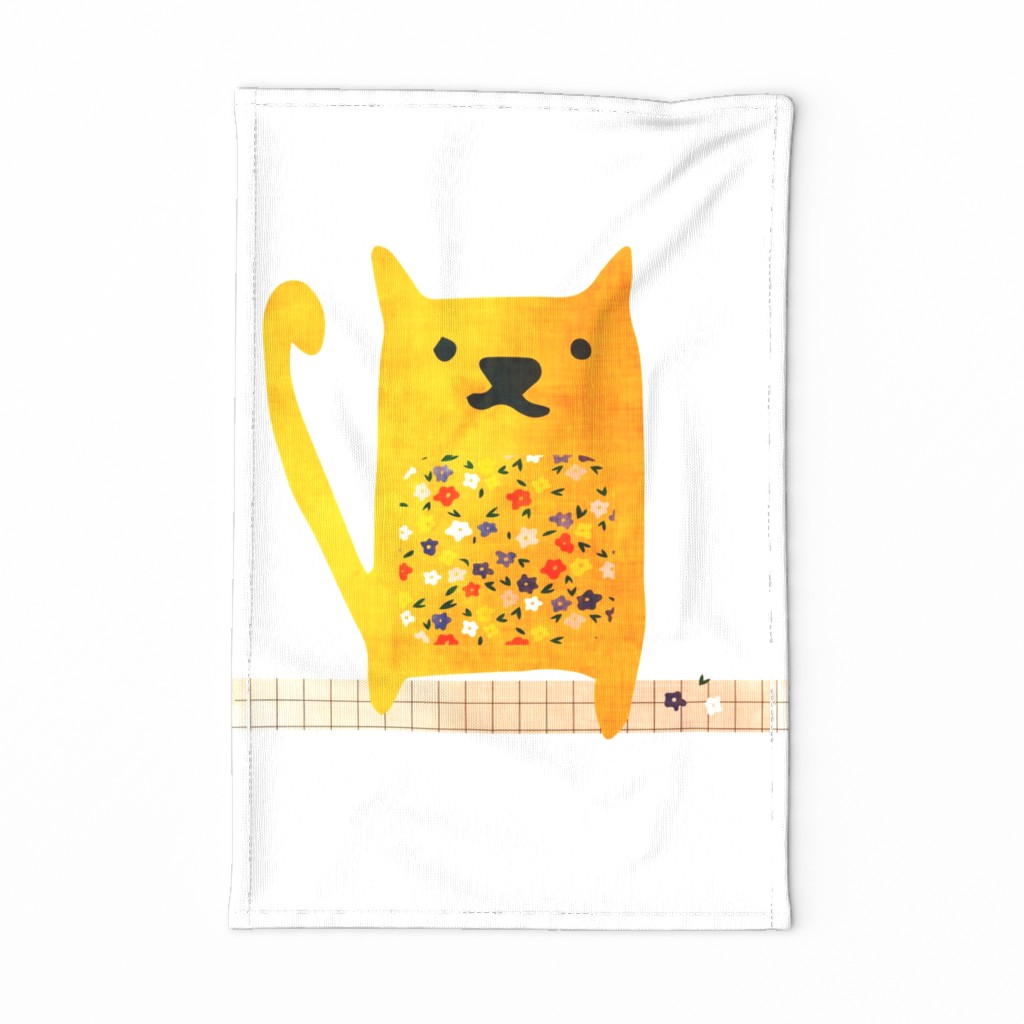 Cute Cat Tea Towel