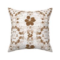 Bronze faded floral