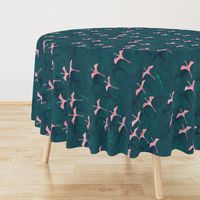 Flamingos Flying