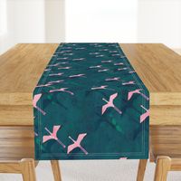 Flamingos Flying