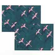 Flamingos Flying