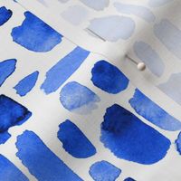 Watercolor Paint Brush Strokes - Royal Blue