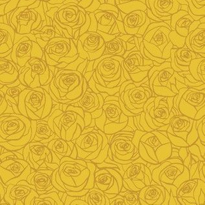 ranunculus floral - mustard