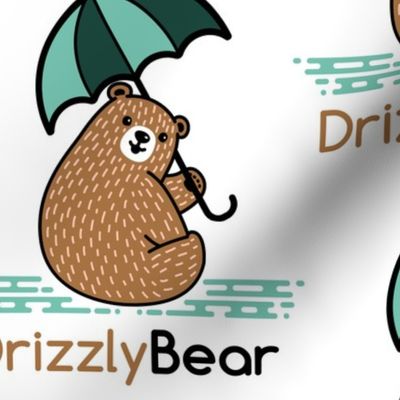 Cute Drizzly Bear Baby Shower Pun