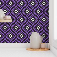 Trevino - Geometric Purple & Black