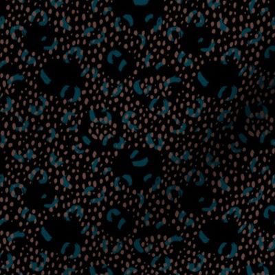 Abstract rain drops confetti and minimal brush dashes and spots trendy winter blue navy chocolate black SMALL