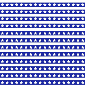 Blue And White Stars And Stripes