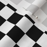 Checkerboard 1" Squares - Black & White