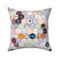 R Hex Fabric (small hexes)