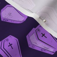 Halloween Coffins - Purple - LAD19